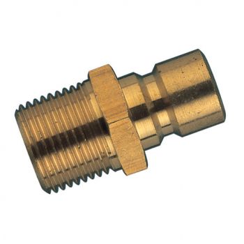 Male Thread, Brass, BSPT