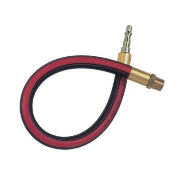 3/8" Bore Rubber-Tech Hose, Plug One End x Male Thread, BSPT