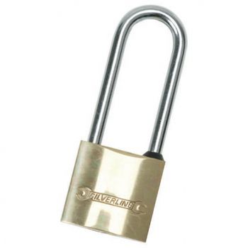 Long Shackle Brass Padlock