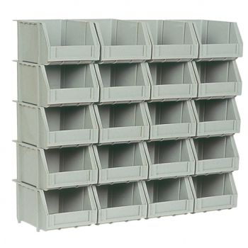 Set of 20 Bins and 5 Rails