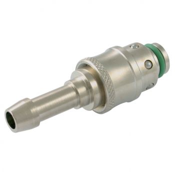 415 Straight Female Socket with Hose Tail