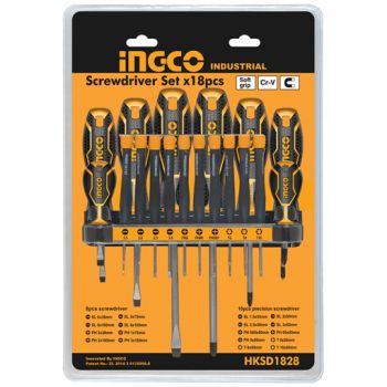 Screwdriver & Precision Screwdriver Set, 18 Pieces
