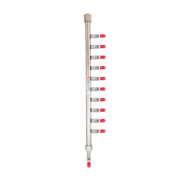 10-Station S/S Air Manifold. 3/4"BSPT Inlet c/w 10 x 1/4" BSPT outlet. Right aligned.