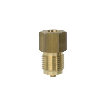 Pressure gauge-adaptor, brass female X males