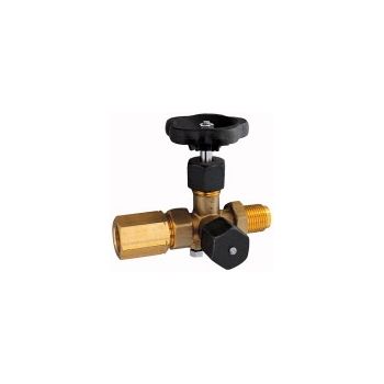 Pressure Gauge Shut -off valve, rotating socket,clamping sleeve