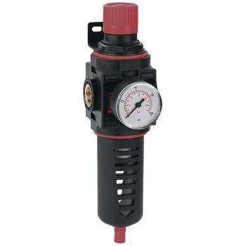 Fully Assembled Combination with 0-10 bar Pressure Gauge & Mounting Bracket, BSPP