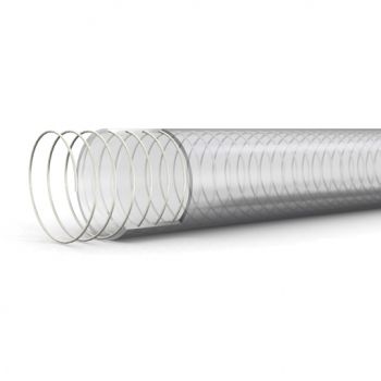 Clear with Blue Wire Spiral, 30 Metre Coils