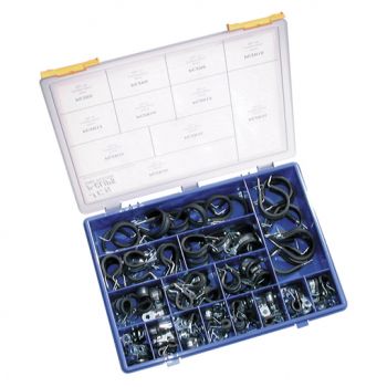 104 Assorted, Mild Steel Zinc Plated Clips