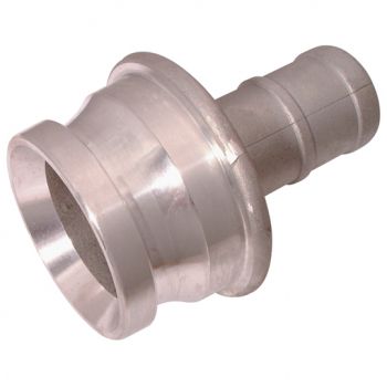 Male Half Instantaneous Couplings - Aluminium Unpolished