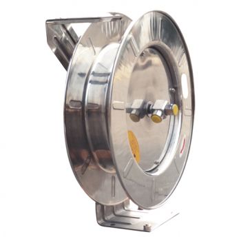 E-Zy Reel Stainless Steel 808 Series Spring Rewind Hose Reel - without Hose