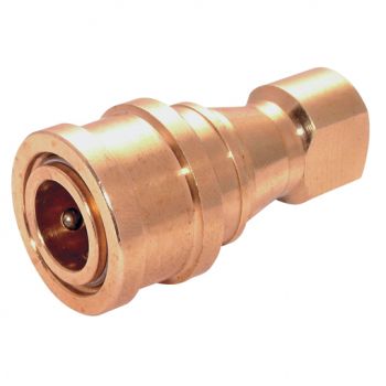 Brass ISO B Coupling with Nitrile Seal, BSPP
