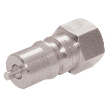 316 Stainless Steel ISO B Plug with Nitrile Seal, BSPP