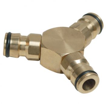 Brass 3 Way Connector