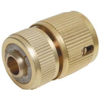 Brass Quick Connector with Auto Stop