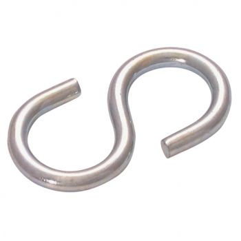 S Hooks, Zinc Plated