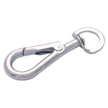 Spring Hooks to Swivel, Electro Galvanised