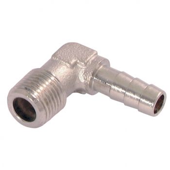 Nickel Plated Brass, Male Thread BSPT x Hose Tail