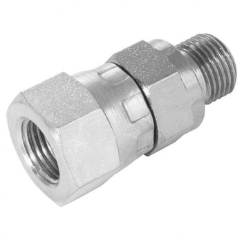 BSPP Male 60° Cone DIN 3852 Form A x BSPP Swivel Female 60° Cone