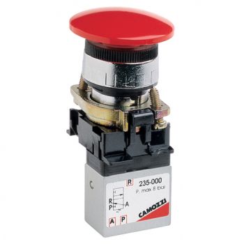 3/2 Palm Switch Spring Return Valves