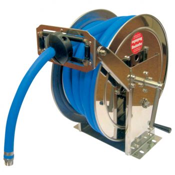 CRWM-SS Stainless Steel, Manual Rewind Series, High Capacity, Hose Reel Only