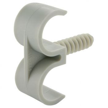 Ring FRF Double Pipe Clip c/w Securing Plug, Box of 100