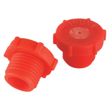 Red LDPE, UNF/JIC Thread