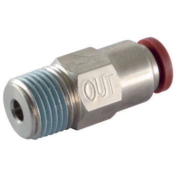 Conical Check Out Valve, Tube x BSPT