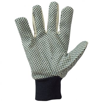 Polka Dot Cotton Knitwrist Gloves