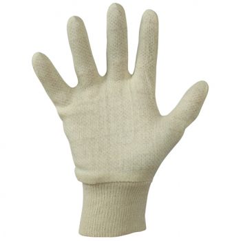 Jersey Cotton Knitwrist Gloves, Mens