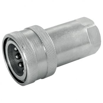 316 Stainless Steel ISO A Coupling with Viton Seals, BSPP