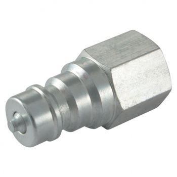 316 Stainless Steel ISO A Plug with Viton Seals, BSPP