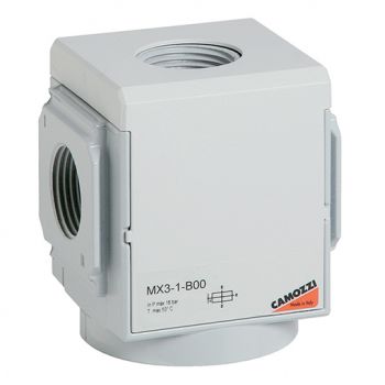 Series MX3, Block, 4 Outlets, BSPP