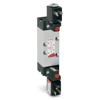 Size 2, 5/2 Manual Override Double Solenoid Valve (952)