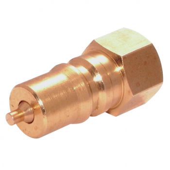 Brass ISO B Plug with Viton Seals, BSPP