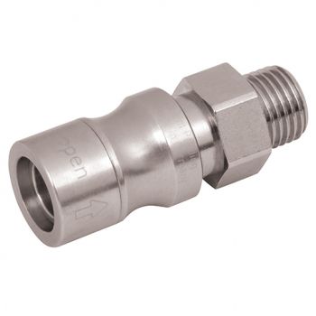 Male Thread, BSPP, Stainless Steel