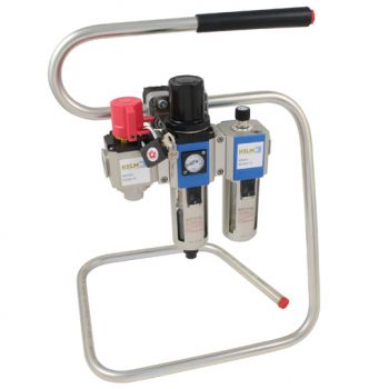 Semi-Auto Drain, supplied with Shut-off Valve & 10 bar Gauge, BSPP