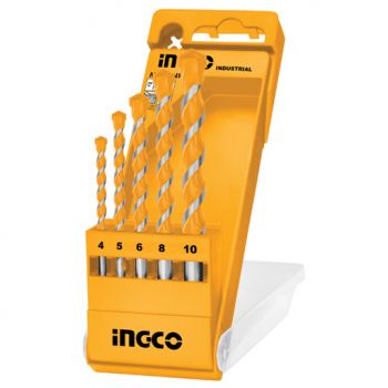 Masonry Drill Bit Set, 5 Pieces