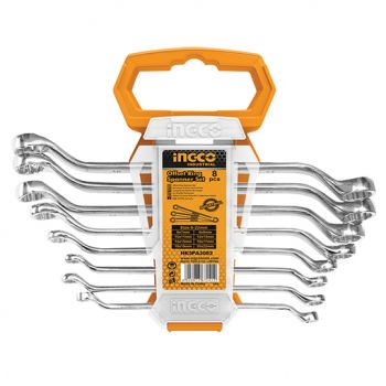 Offset Ring Spanner Set 8 Piece