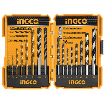 Metal  Wood & Masonry Drill Bit Set 16 Piece