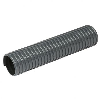 Medium Duty, Flame Retardant PVC Ducting, Dark Grey, 15 Metres