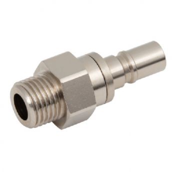 Male Thread, BSPP, Brass Nickel Plated