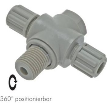 PVDF Branch Tee Connector Positioning